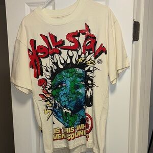 Hellstar Kids Graphic T-Shirt - Cream